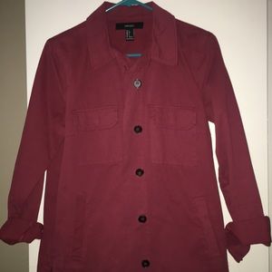 Thick reddish jacket
